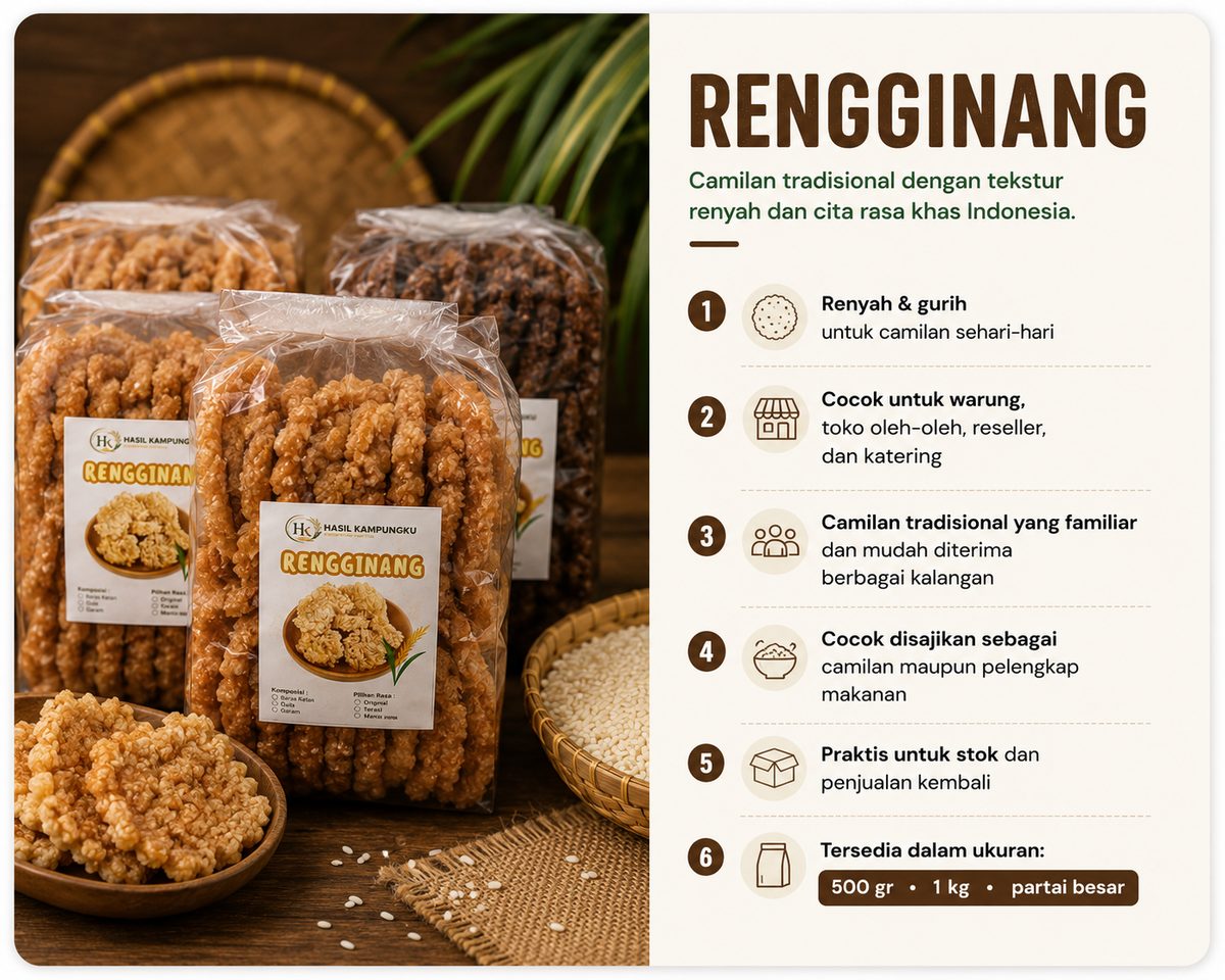 Rengginang tradisional dari Hasil Kampungku